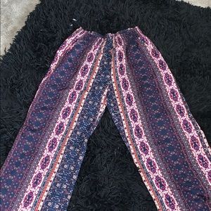 Floral hippie pants, only worn once or twice.